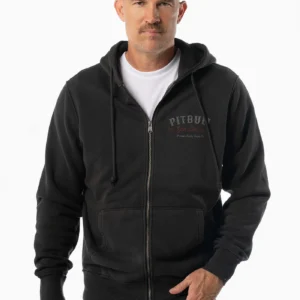 Bluza rozpinana z kapturem Washed STRENGTH & RESPECT